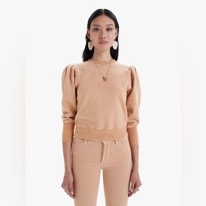Mother The Curve Ball Sweatshirt in Toast Size XS